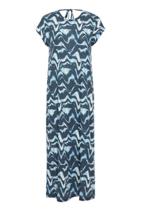 Fransa Sansa Navy Blazer Printed Jersey Maxi Dress, 20613919