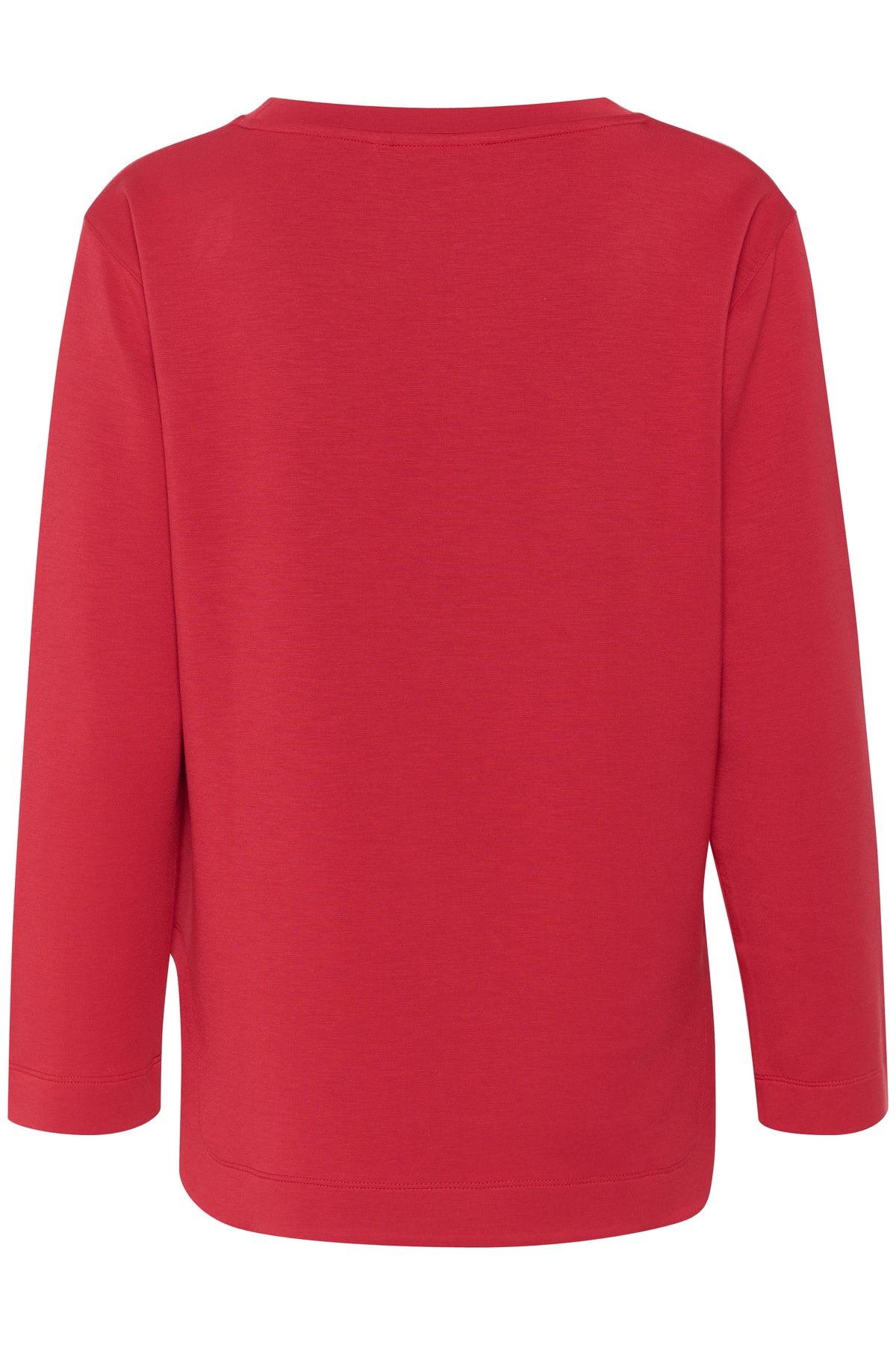 InWear Gincent True Red Modal Supersoft Dipped Hem Sweatshirt