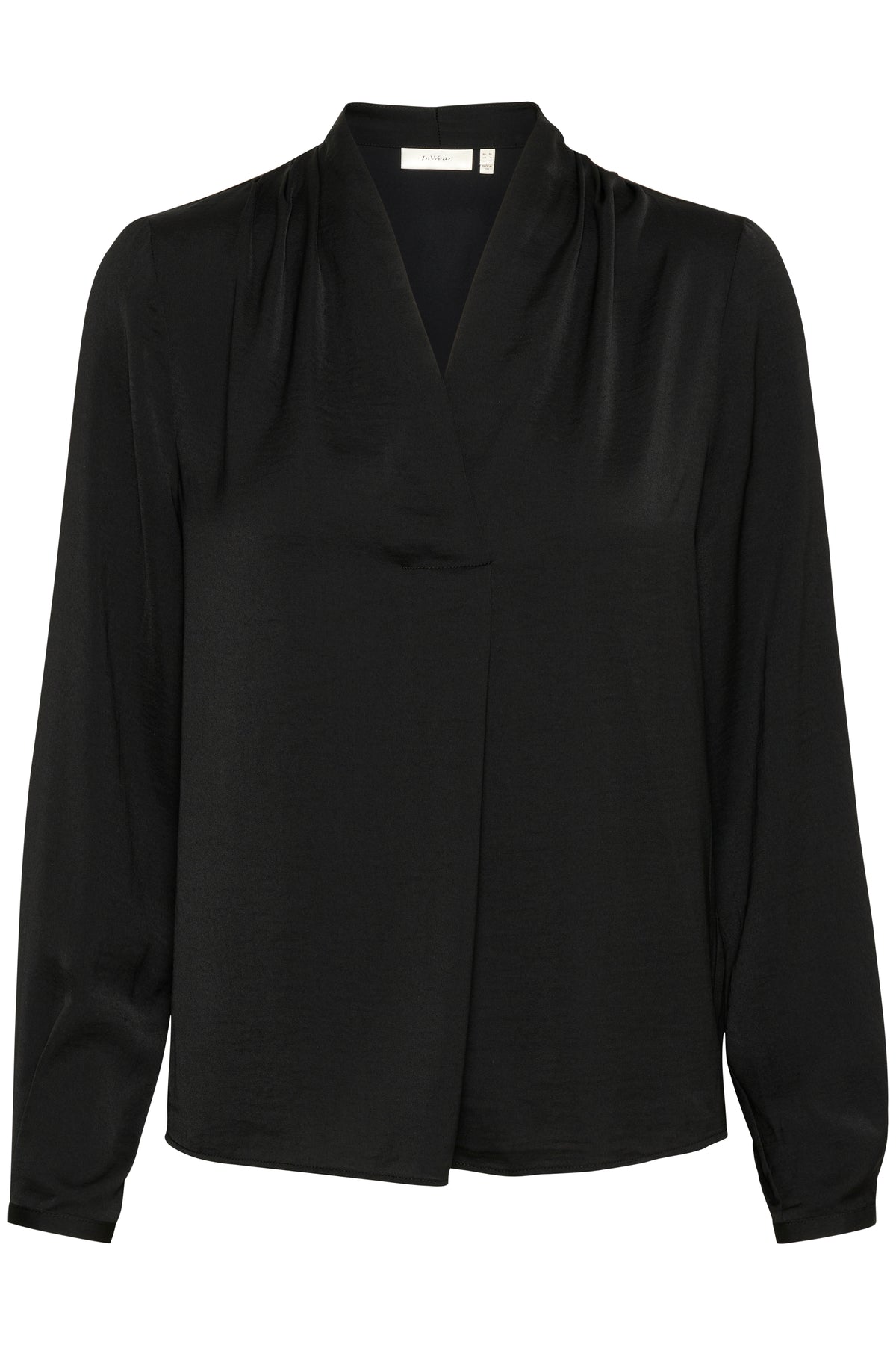 InWear Duto Black V-Neck Blouse, 30109797