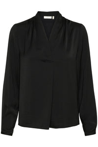 InWear Duto Black V-Neck Blouse, 30109797