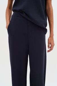 InWear Gincent Marine Blue Modal Wide Leg Joggers