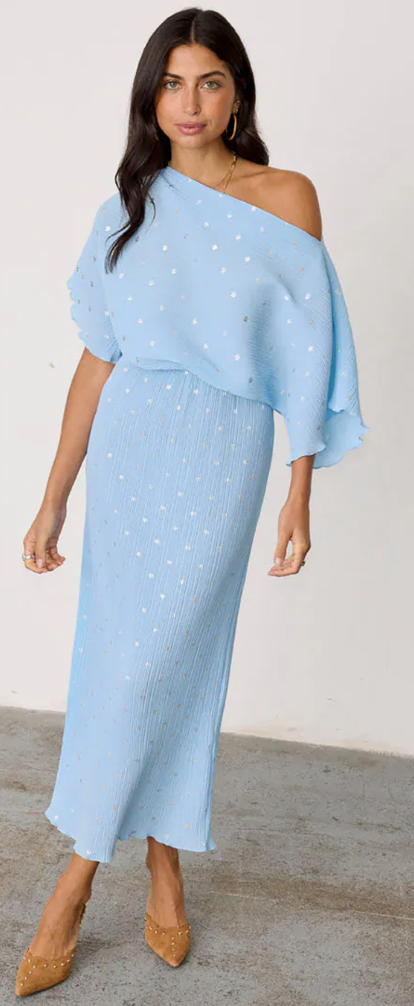 tilly off the shoulder dress AMUR TILLY OFF SHOULDER DRESS 0