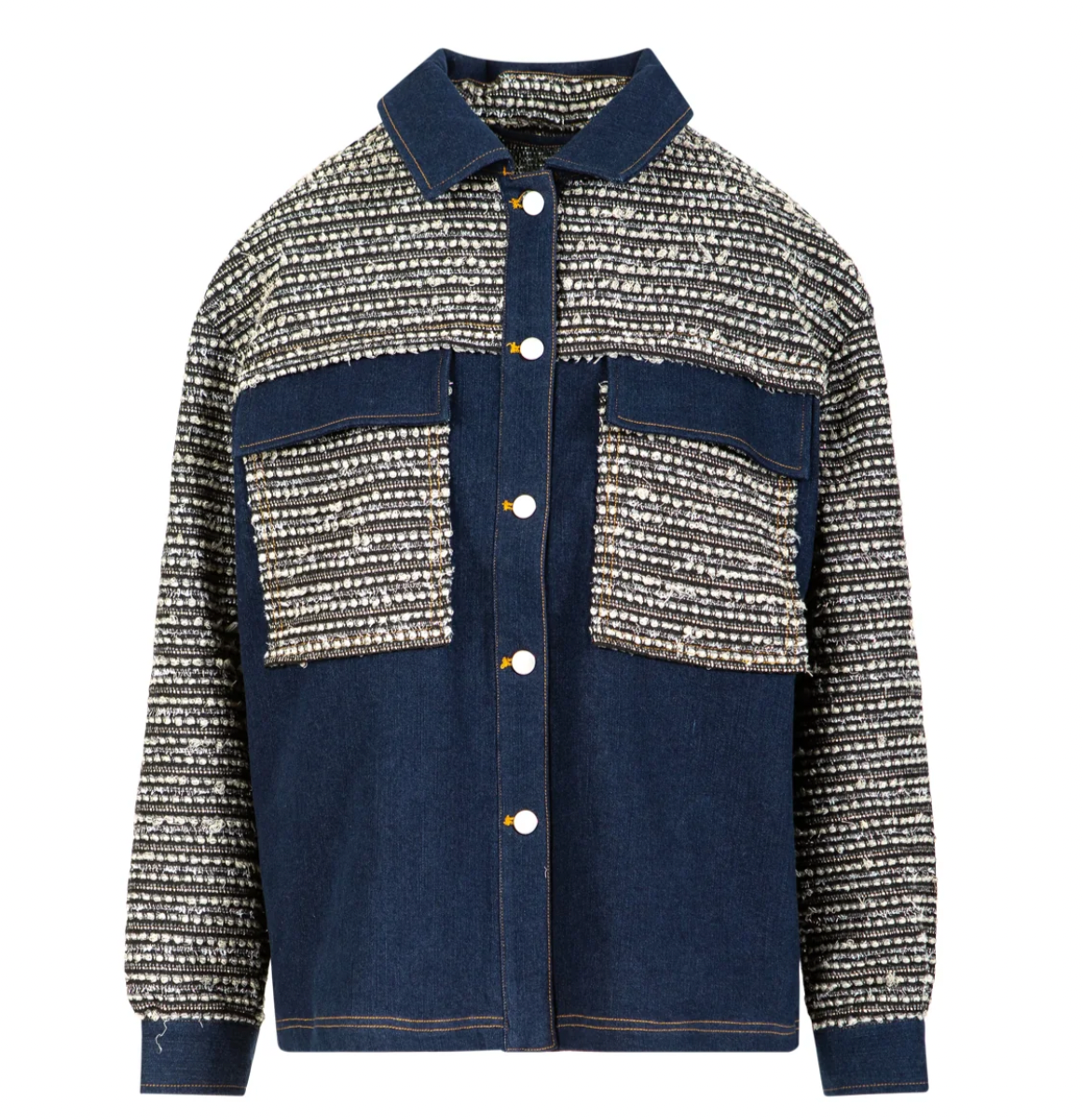 Coster Copenhagen Denim Boucle Tweed Jacket