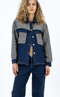 Coster Copenhagen Denim Boucle Tweed Jacket