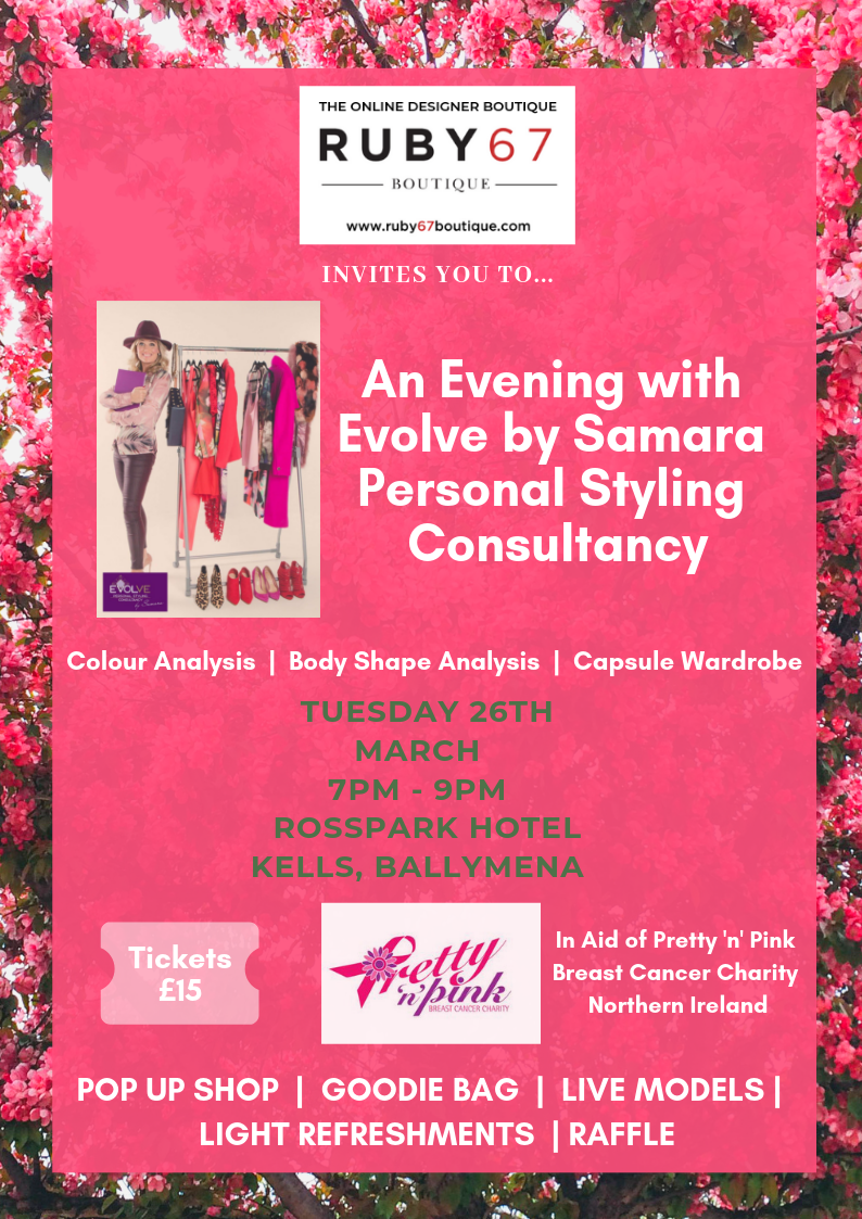 An Evening with Evolve by Samara Personal Styling Consultancy at The RossPark Hotel