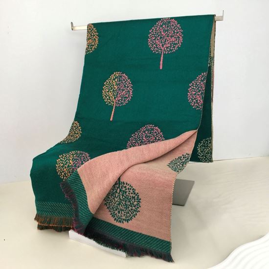Ruby 67 Green Mulberry Inspired Multi Tree Scarf 