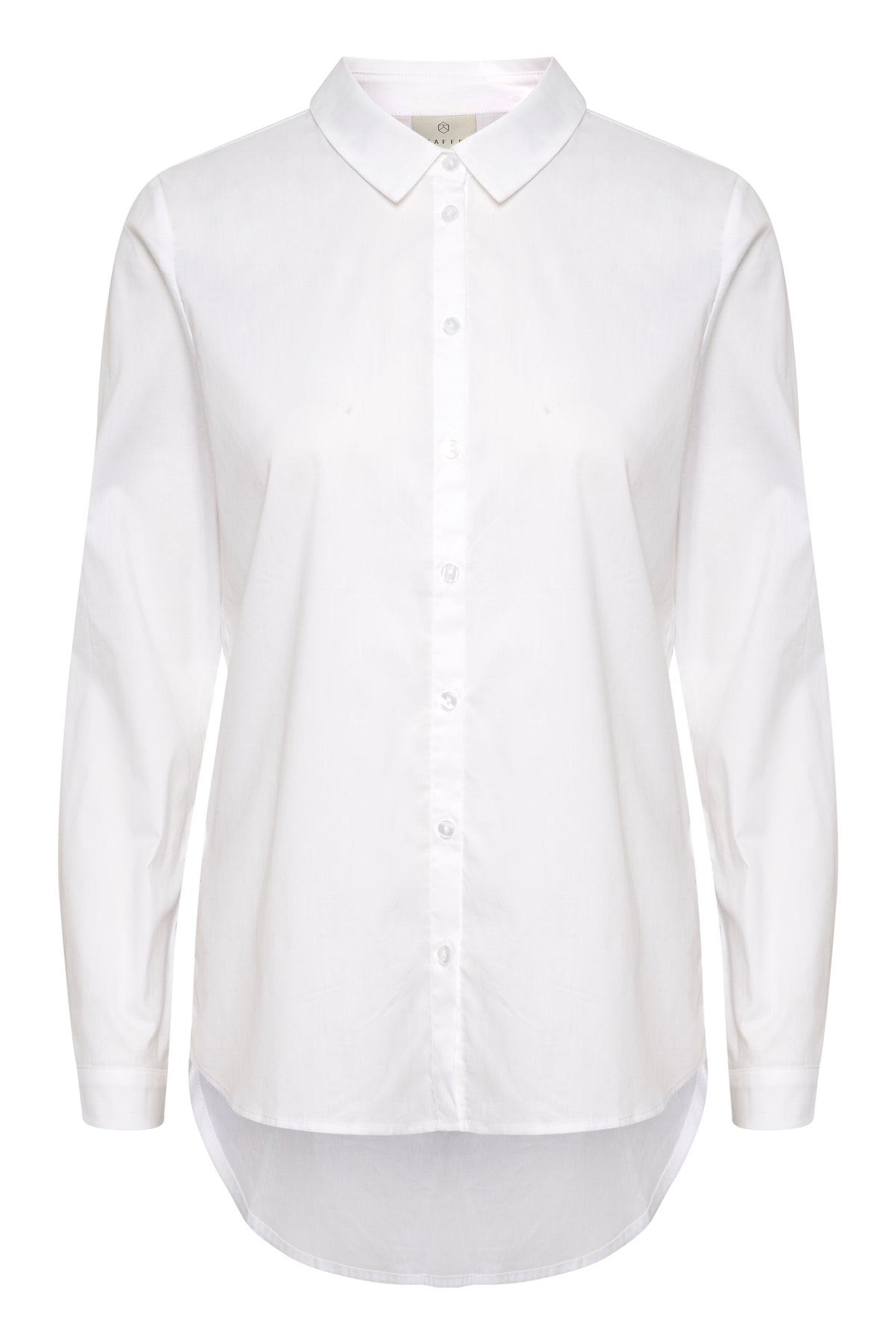 Kaffe Kascarlet Optical White Fitted Layering Shirt, 10504242