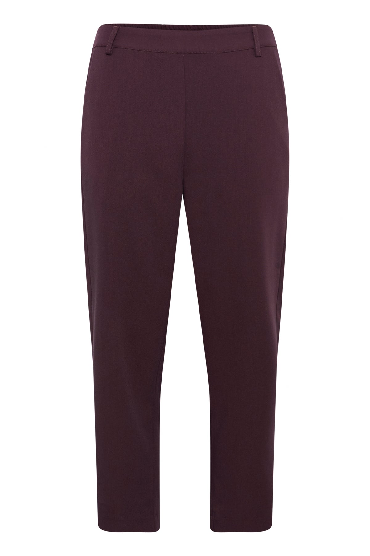 Kaffe Kasakura Fudge Burgundy Highwaisted Cigarette Trousers