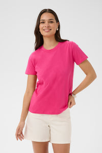 Kaffe Kamarin Beetroot Fuchsia T-Shirt, 10506137