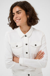 Kaffe Kazelina Chalk Denim Stretch Jacket