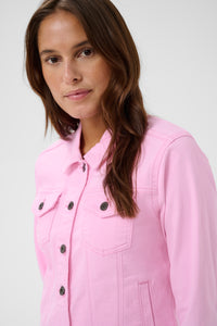 Kaffe Kazelina Pink Frosting Denim Stretch Jacket, 10506287