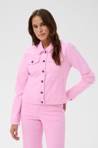 Kaffe Kazelina Pink Frosting Denim Stretch Jacket, 10506287