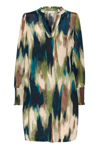 Kaffe Kadrylia Faded Abstract Printed Dress, 10508050