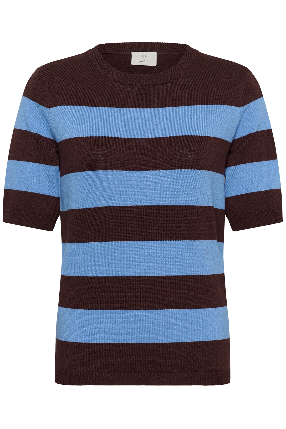 Kaffe Kalizza Fudge/Provence Blue Striped Knit