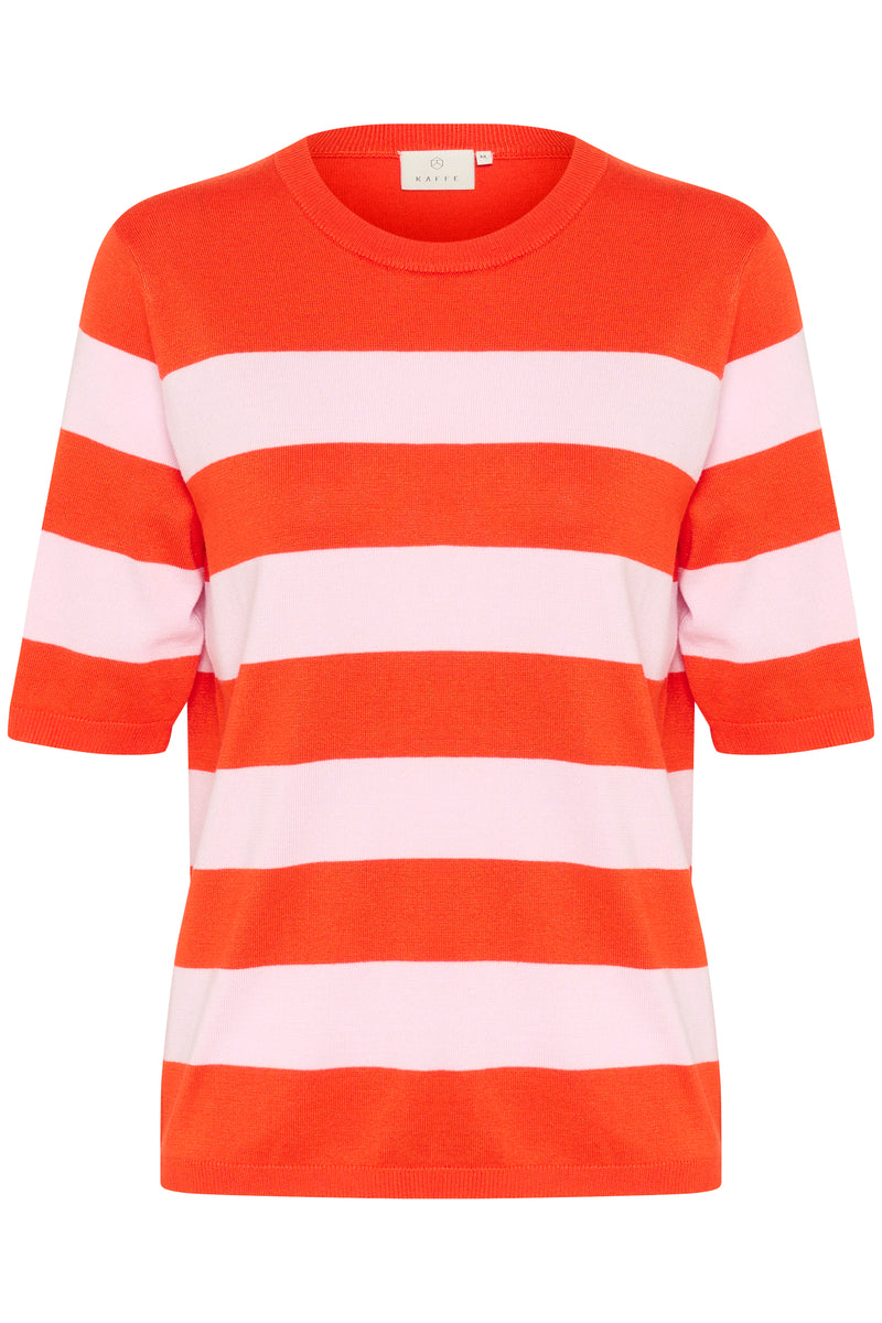 Kaffe Kalizza Grenadine/Lilac Pink Striped Knit
