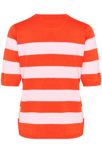 Kaffe Kalizza Grenadine/Lilac Pink Striped Knit