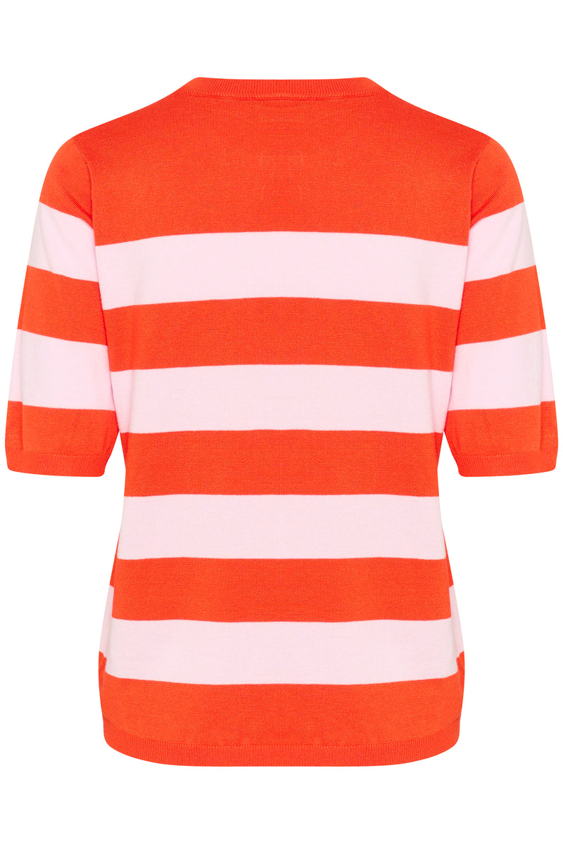 Kaffe Kalizza Grenadine/Lilac Pink Striped Knit