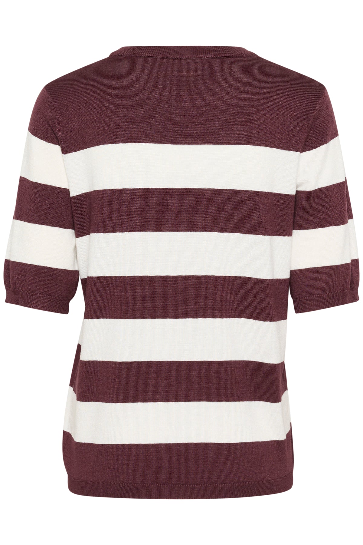 Kaffe Kalizza Chalk/Fudge Burgundy Striped Knit