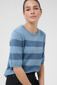 Kaffe Kalizza Windward Blue Striped Knit, 10508410