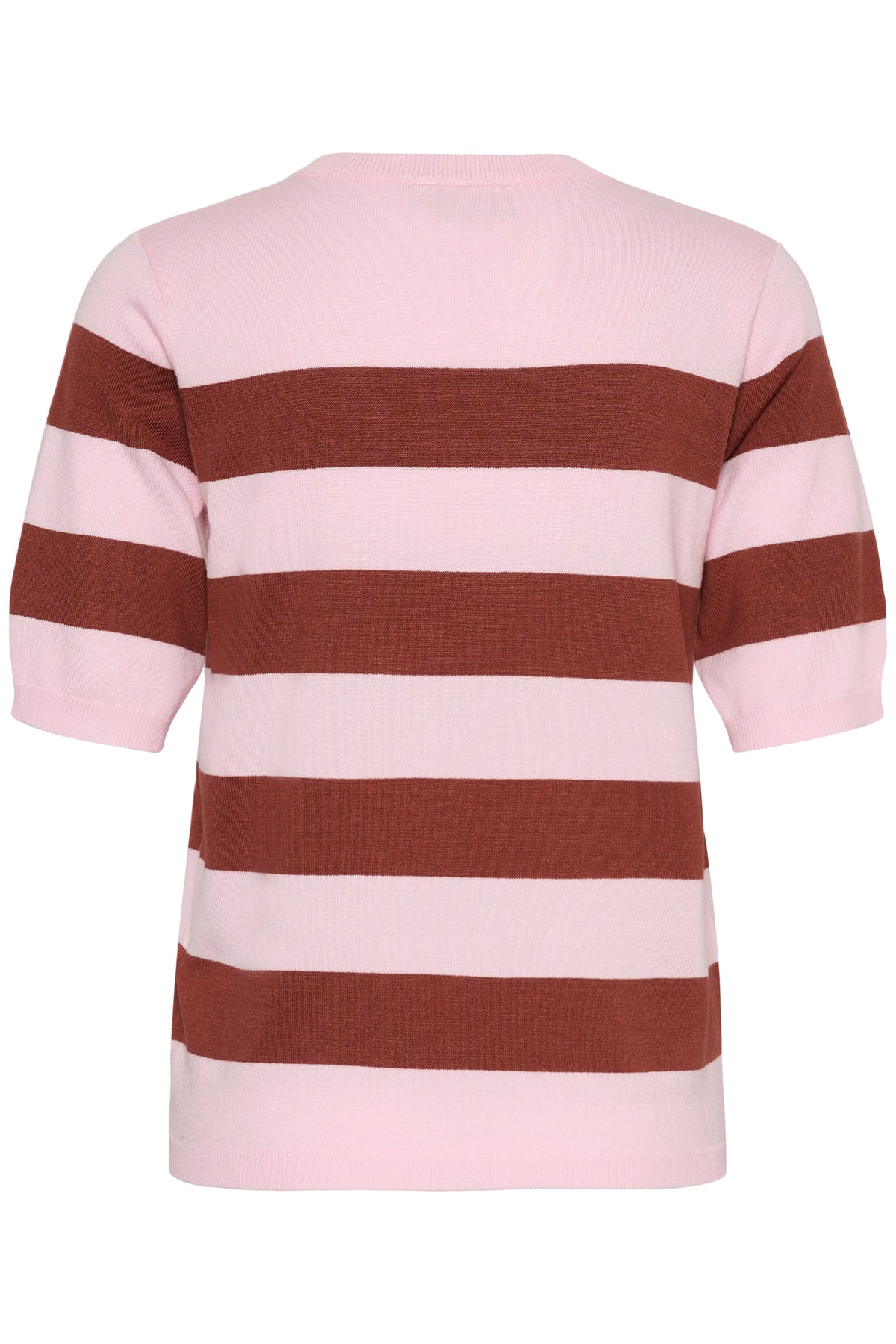 Kaffe Kalizza Ballerina Pink/Henna Striped Knit, 10508410