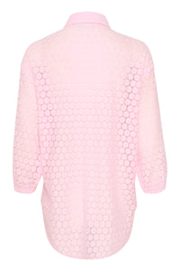 Kaffe Kaloren Pink Mist Oversized Lace Shirt, 10508509