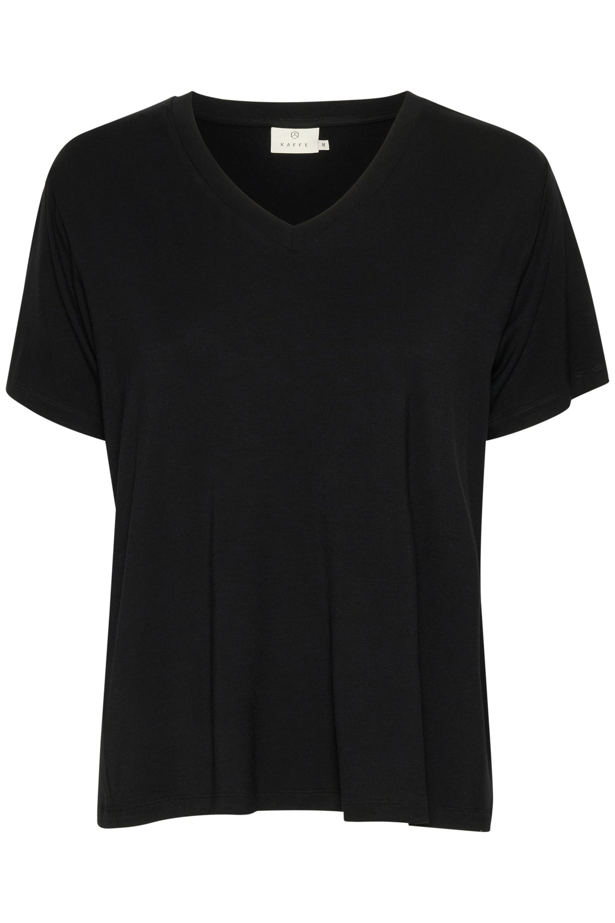 Kaffe Kafrida Ultimate V-Neck Black T-Shirt, 10508581