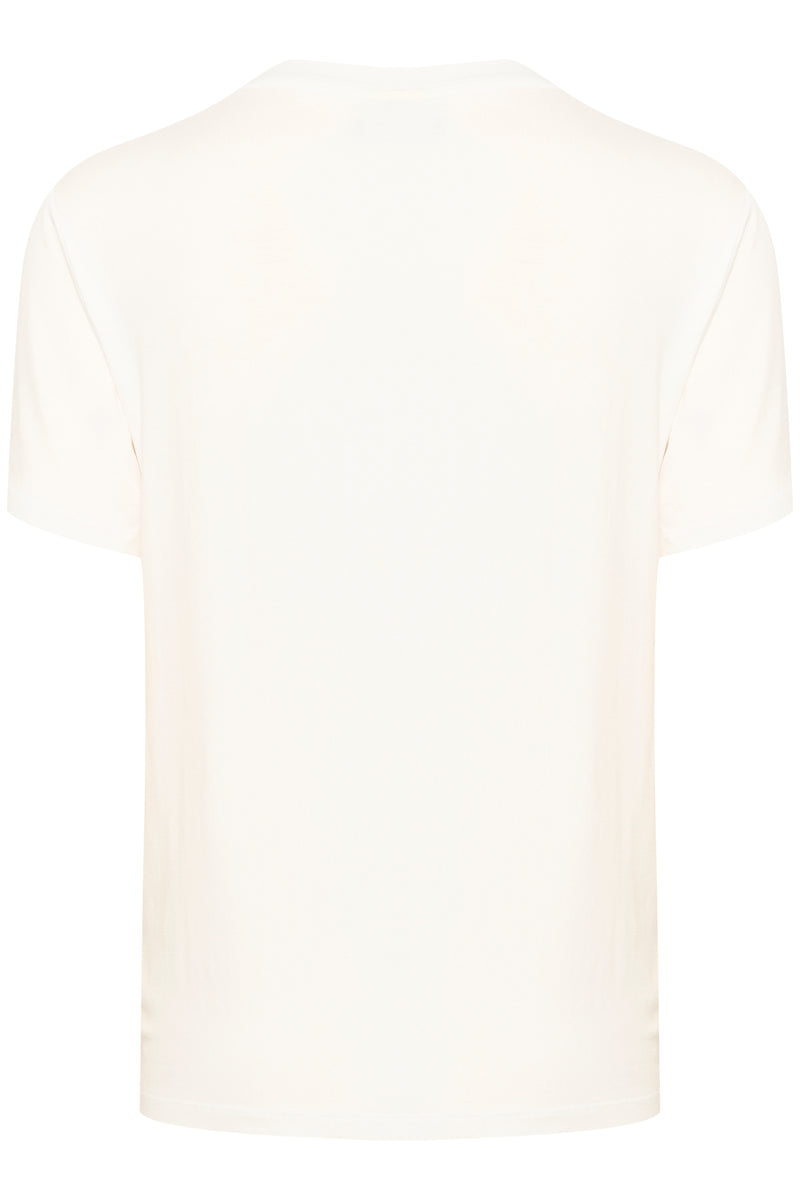 Kaffe Kafrida Ultimate V-Neck Chalk T-Shirt