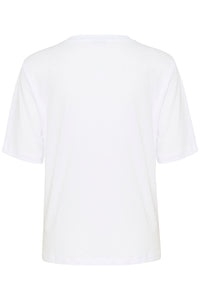 Kaffe Kamira Optical White Fruit Printed T-Shirt, 10508592