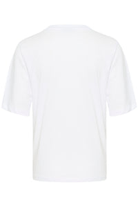 Kaffe Kamira Optical White 'Lemon Drop' Printed T-Shirt, 10508592