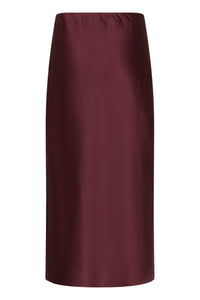 Kaffe Kalotte Fudge Burgundy Satin Slip Skirt