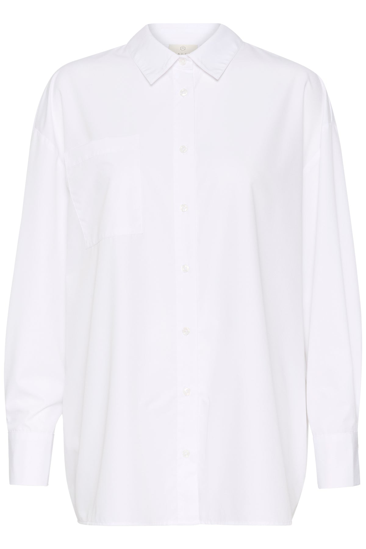 Kaffe Kagrace Oversized Optical White Open Back Shirt, 10508890