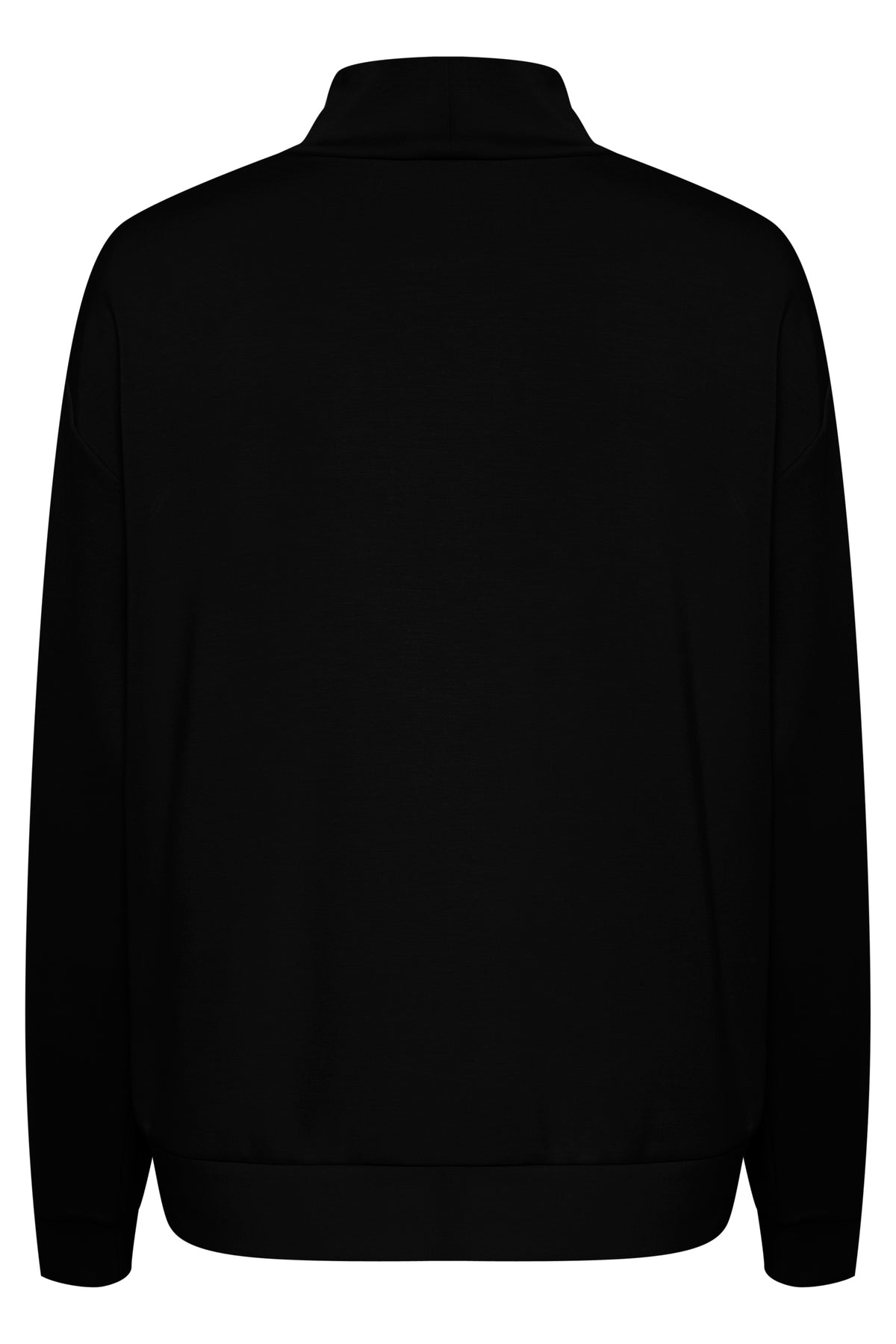 Kaffe Kaannika Black Modal Supersoft High Neck Sweatshirt