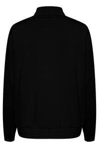 Kaffe Kaannika Black Modal Supersoft High Neck Sweatshirt