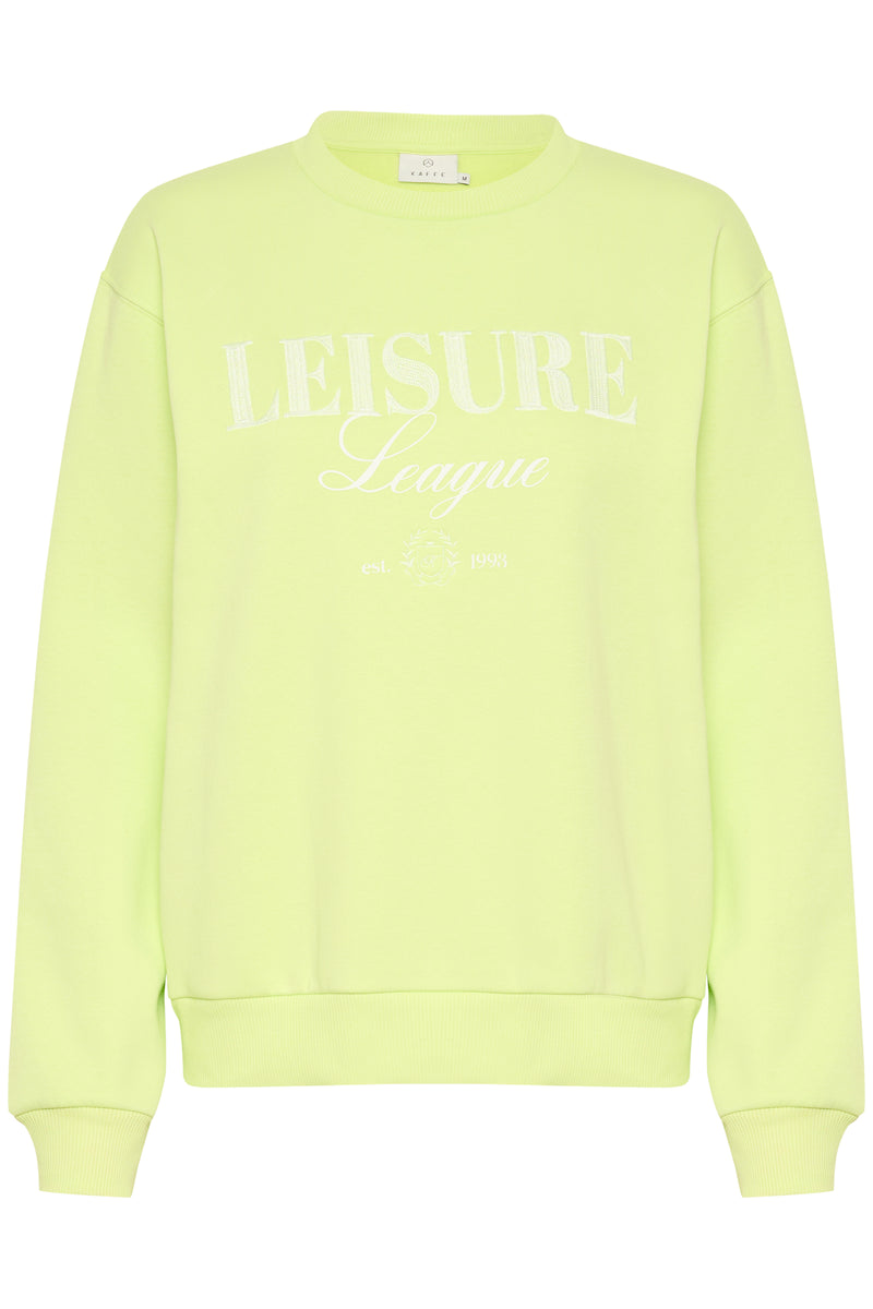 Kaffe Kaviola Lime Supersoft Fleece Lined Sweatshirt, 10509722