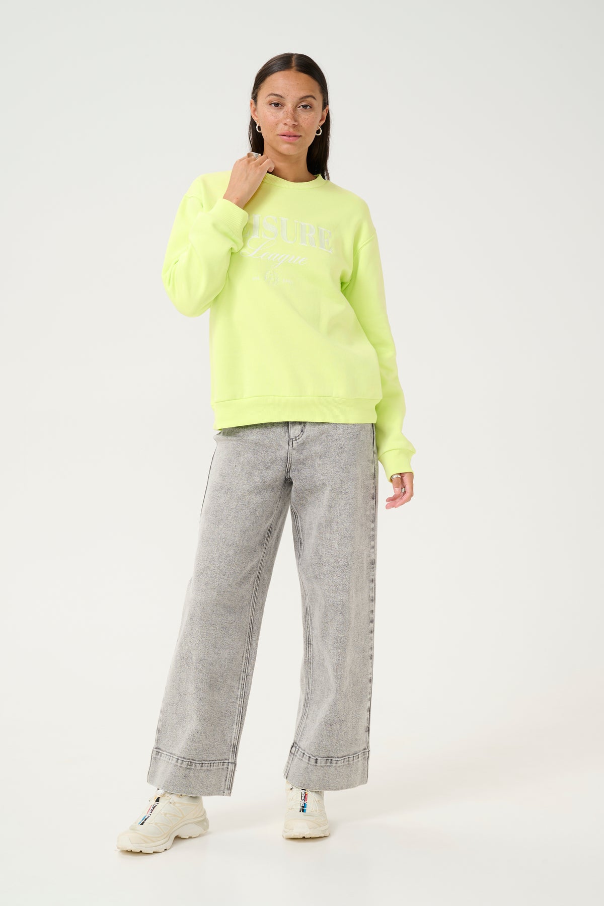 Kaffe Kaviola Lime Supersoft Fleece Lined Sweatshirt, 10509722