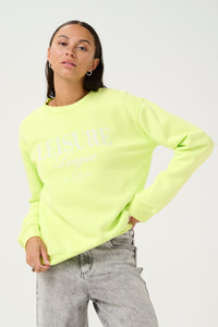 Kaffe Kaviola Lime Supersoft Fleece Lined Sweatshirt, 10509722