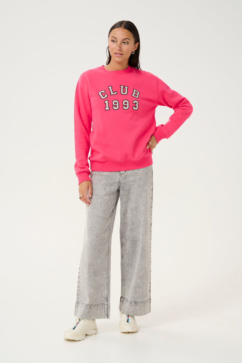 Kaffe Kaviola Raspberry Supersoft Fleece Lined Sweatshirt