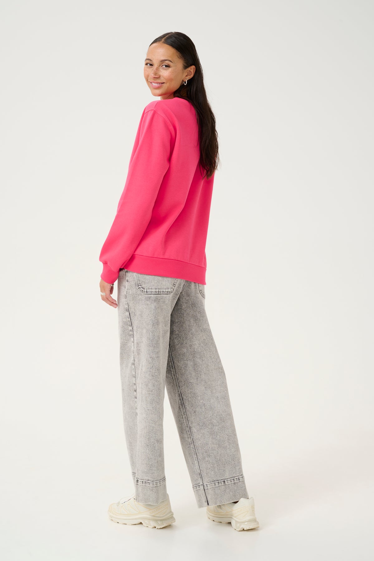 Kaffe Kaviola Raspberry Supersoft Fleece Lined Sweatshirt