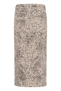 Kaffe Kalisa Leopard Midi Denim Skirt