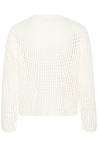 Kaffe Kasolar Chalk Oversized Knitted Pullover