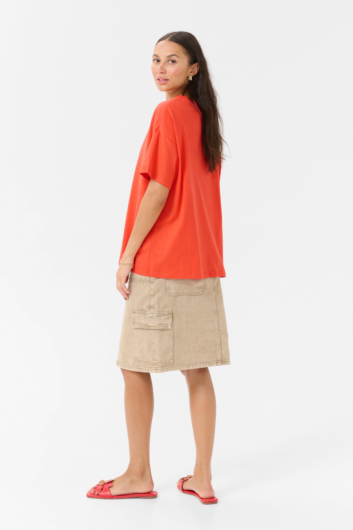 Kaffe Kavigga Grenadine 'Apres Beach' Oversized T-Shirt