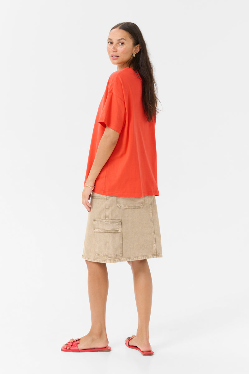 Kaffe Kavigga Grenadine 'Apres Beach' Oversized T-Shirt
