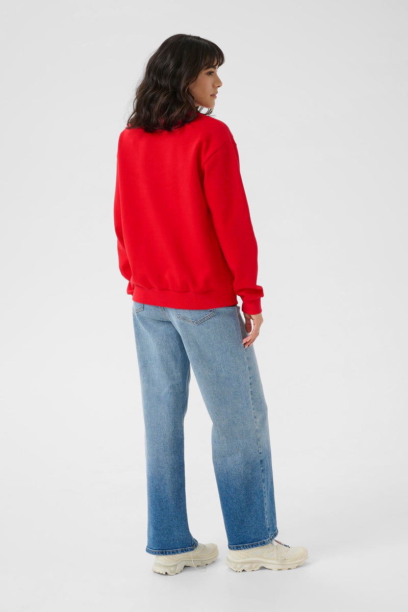 Kaffe Kaberta True Red Supersoft Sweatshirt