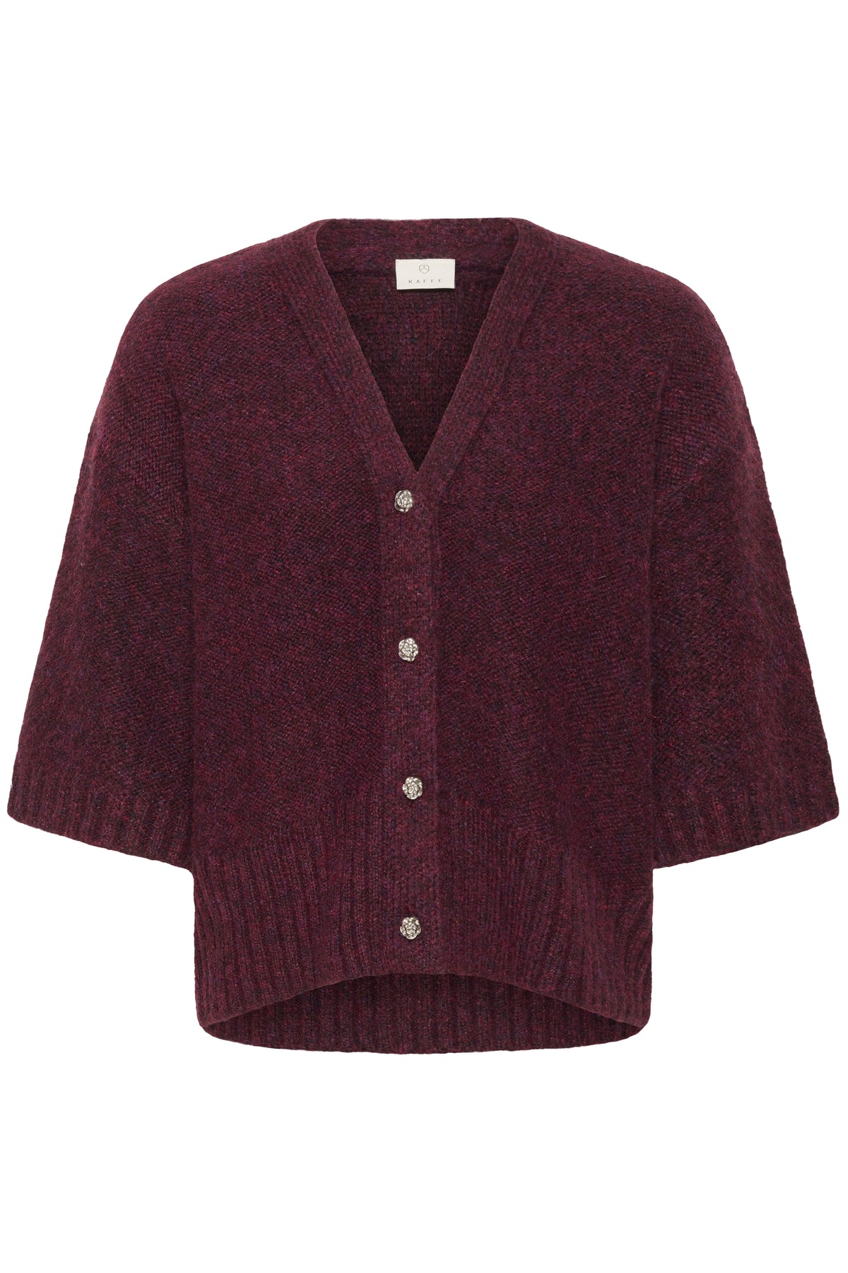 Kaffe Kalabis Windsor Wine Melange Cardigan, 10510680