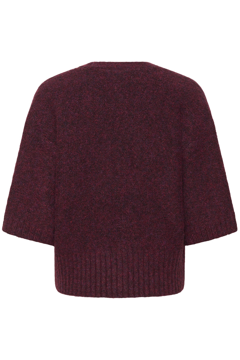 Kaffe Kalabis Windsor Wine Melange Cardigan, 10510680