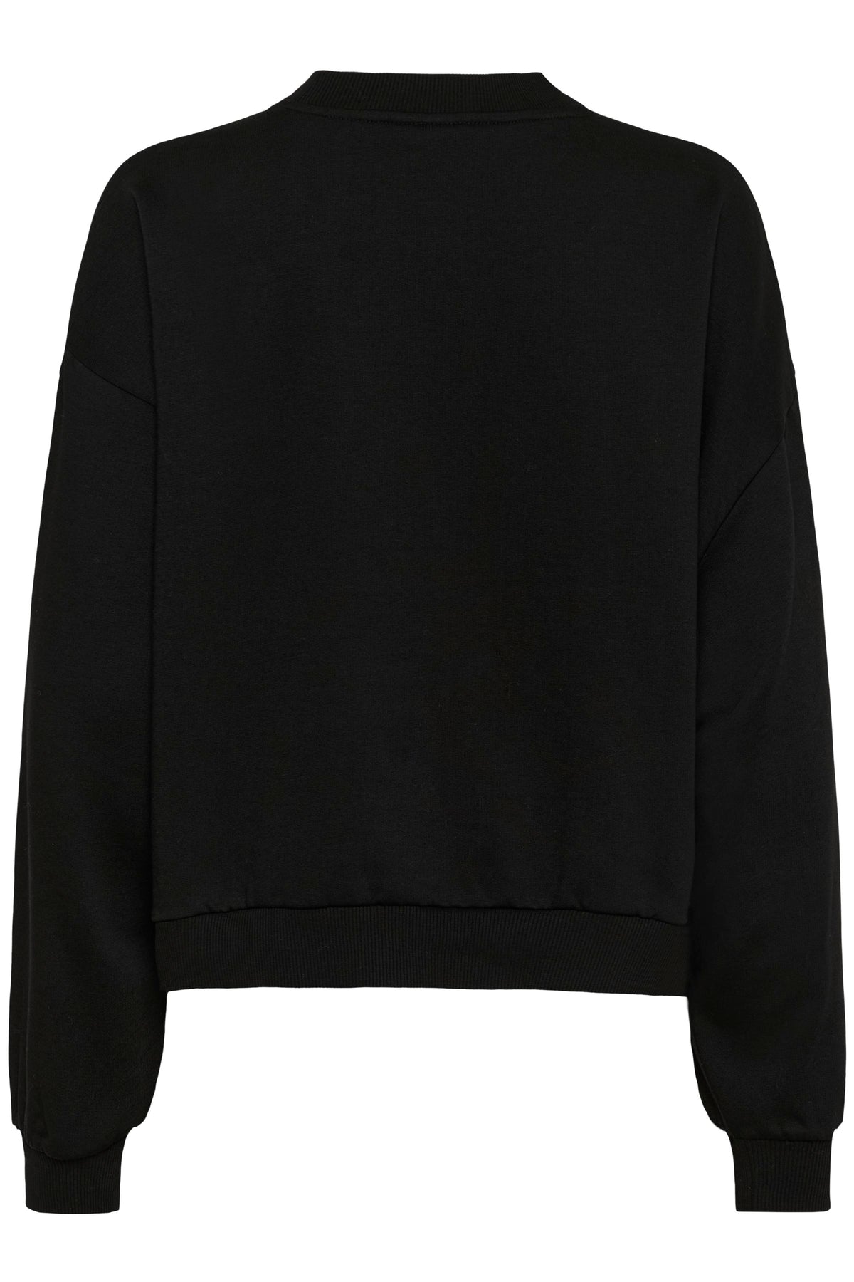 Kaffe Kalise Black 'FEMME' Embellished Logo Relaxed Fit Sweatshirt, 10510868