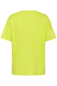 Kaffe KaChelsea Wild Lime 'Dolce Vita' Oversized T-Shirt, 10511340