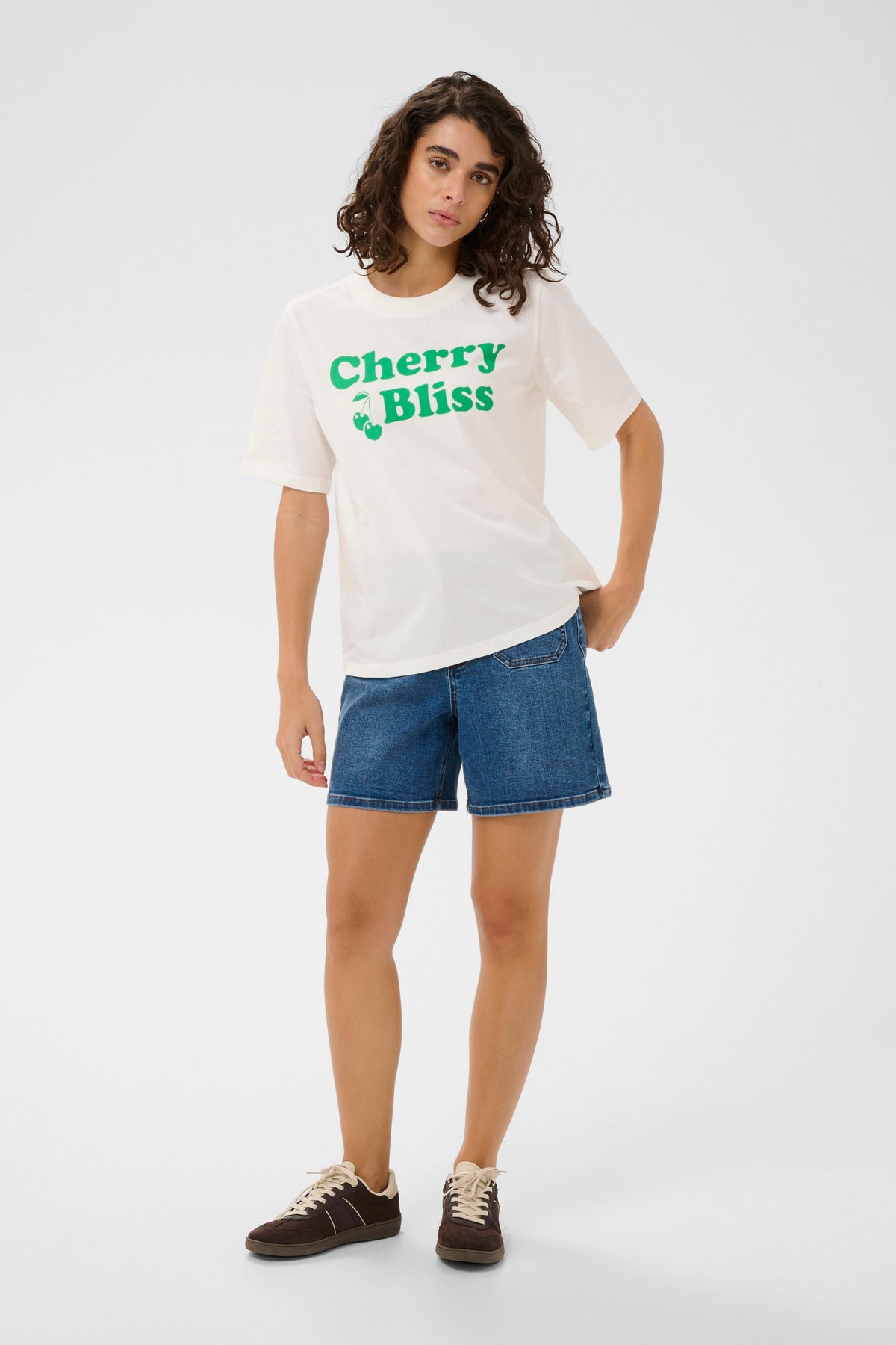 Kaffe Kacherie Chalk 'Cherry Bliss' Logo T-Shirt, 10511354