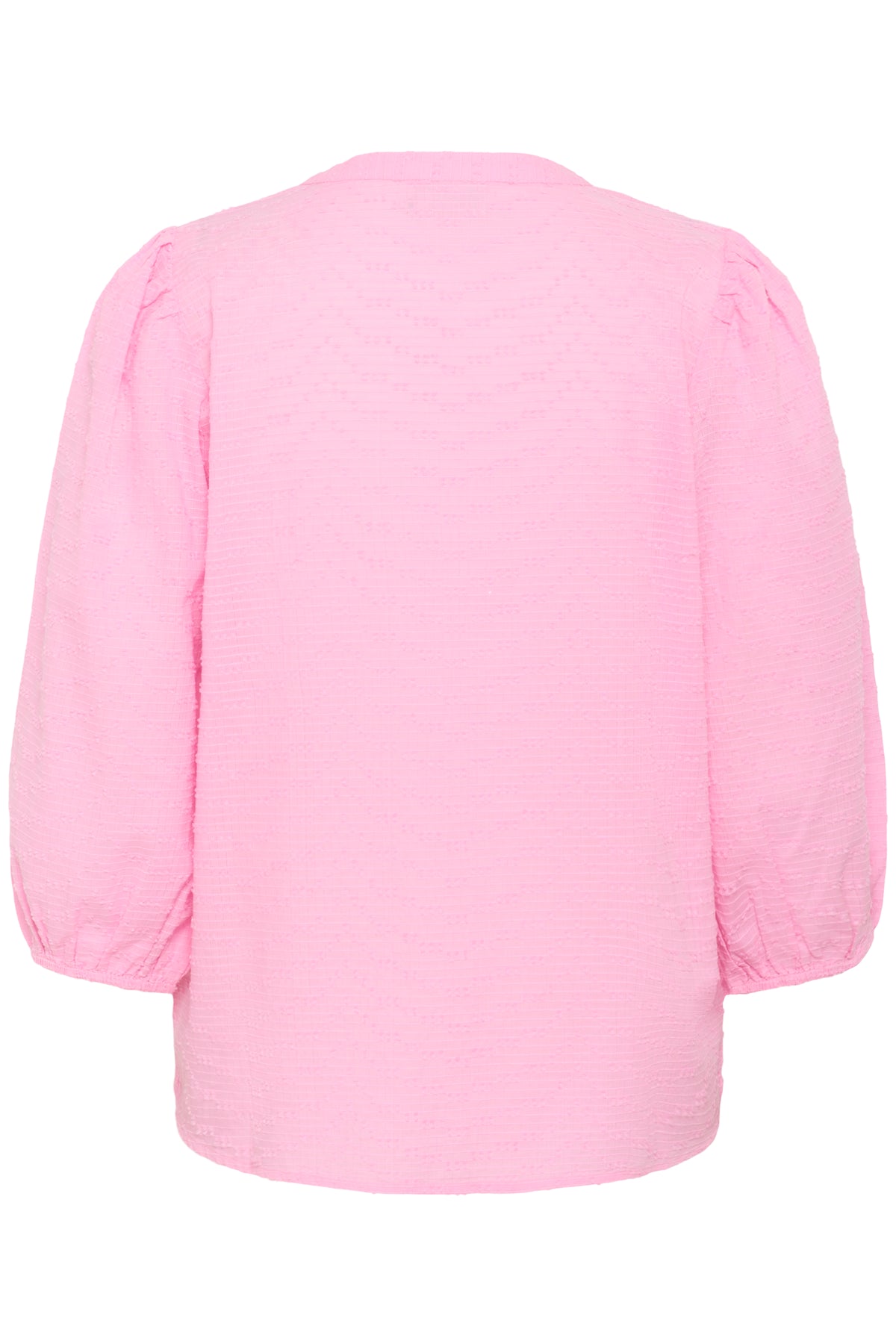 Kaffe Kapenelope Pink Frosting V-Neck Textured Blouse, 10511436