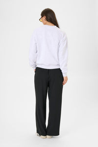 Kaffe Kamelody Grey Melange Supersoft Fleece Lined ‘Amour’ Sweatshirt, 10511456